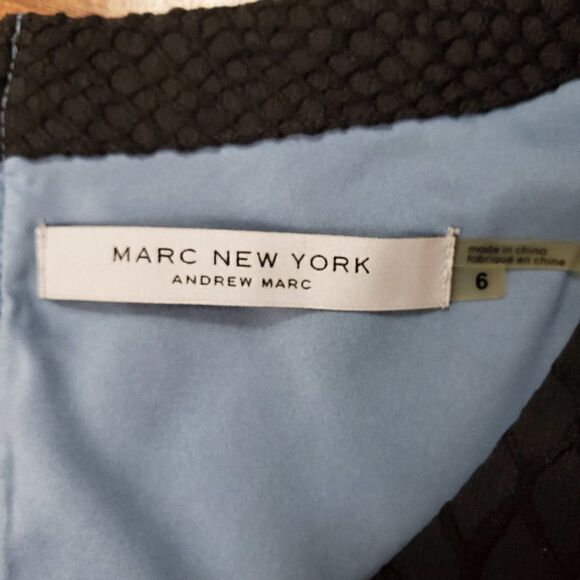 ANDREW MARC MARC New York Black Sleeveless Dress 6 - Picture 5 of 6
